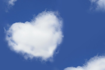 Naklejka na ściany i meble Collage - a cloud as heart