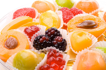 Background from fruit candy
