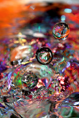 Naklejka premium Colored drops