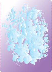 light blue flowers illustration