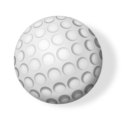 Pelota de golf aislada