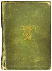 Worn antique book with Musical Symbol