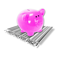 tirelire et code barre