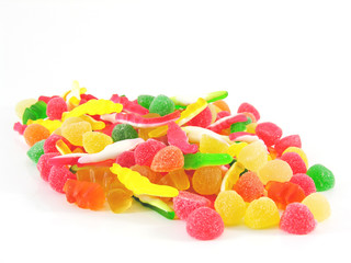 bonbons colorés en vrac
