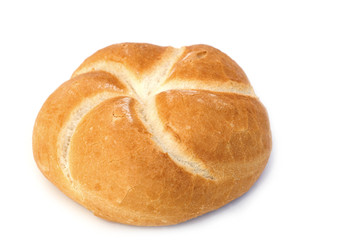 one loaf on white background