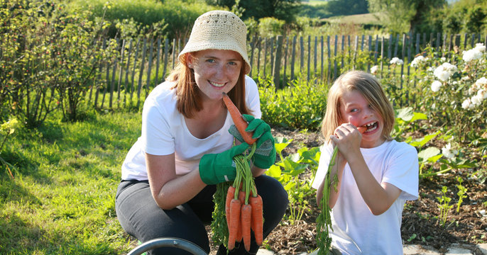 famille potager