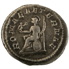 Ancient Roman silver coin