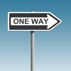 One Way Sign