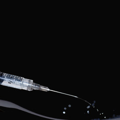 drugs in a hypodermic needle