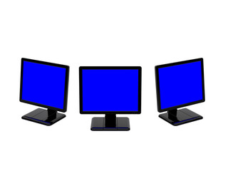 Three monitor
