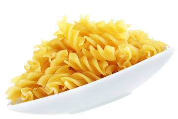 Pasta on white plate