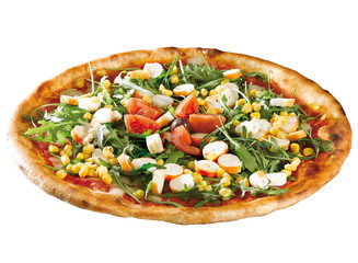 pizza con surimi e mais
