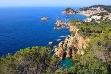 Tossa de Mar cliffs (Costa Brava, Spain)