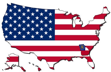 Georgia mit den vereinigten Staaten