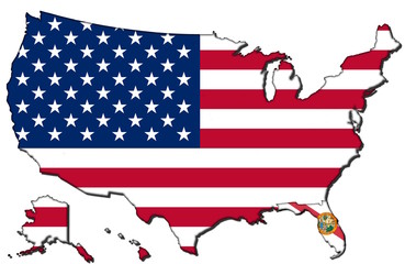 Florida mit den vereinigten Staaten