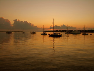 Boats at Sunrise