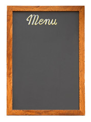 Empty menu board cutout