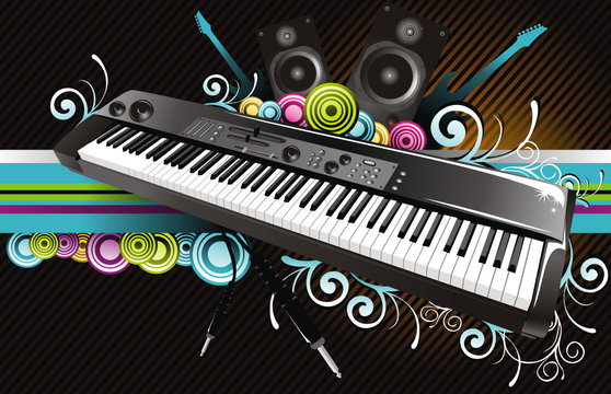 Music instrument Vector composition