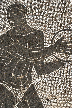 mosaico atleta stadio Olimpico Roma