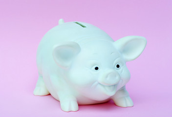 white piggy bank