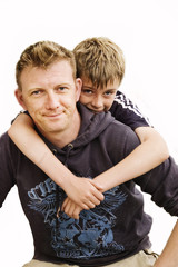 Father with his son.