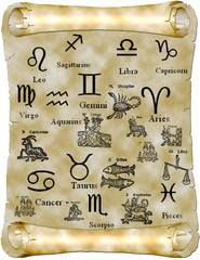 Zodiac scroll