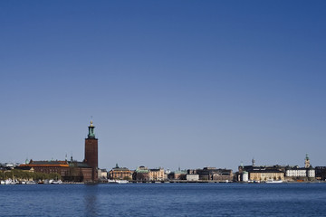 View over city