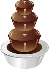 Chocolate fountain icon