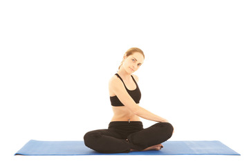 Fototapeta premium Pilates exercise series