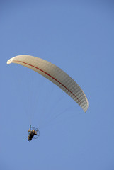 paraglider with one person