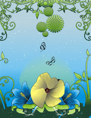 Obraz na płótnie Canvas Floral Vector Composition