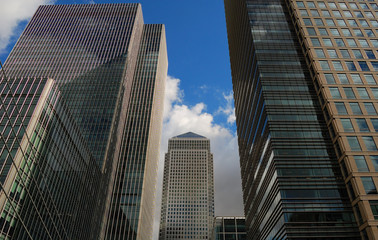 Fototapeta premium Canary Wharf skyscrapers