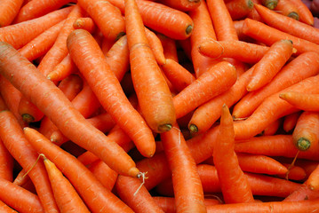 Tasty orange carrots