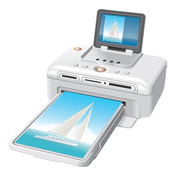 Portable photo printer