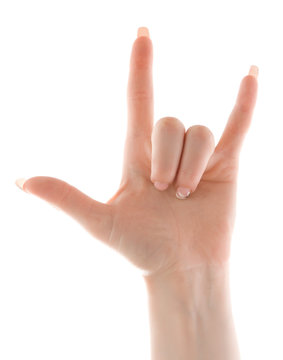 ILY (I Love You) handshape