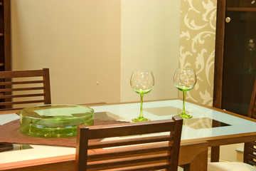 Dining table ready for customers 
