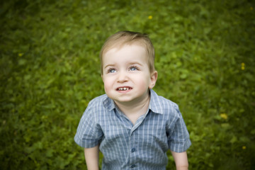 Kid Looking On The Sky