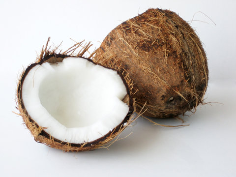 Ge&ouml;ffnete Kokosnuss