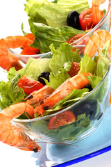 Fresh shrimp salad
