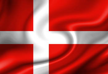 Obraz premium Danish flag