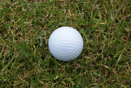 Golf ball on tee