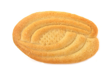 Biscuit baked isolated on white background