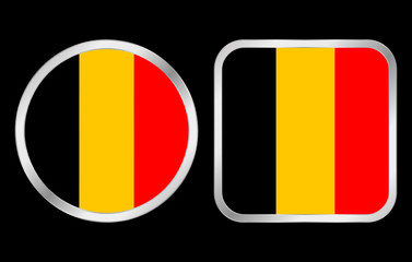 Fototapeta premium Belgium flag icon