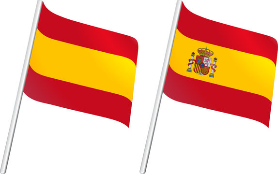 Drapeau Espagne et emblème