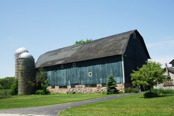 Blue Barn, Two Silos