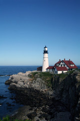 Fototapeta na wymiar Portland Lighthouse Vertical