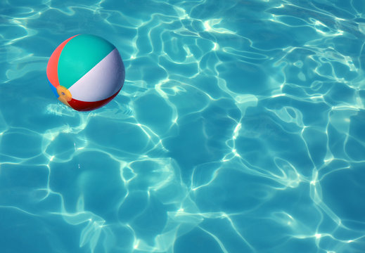 Beach Ball In Pool