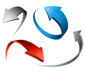 Lot de fl&egrave;ches en 3D