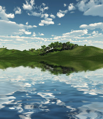 Fototapeta premium Green hills