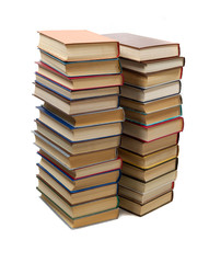  stacks of books